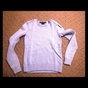 Light blue polo sweater